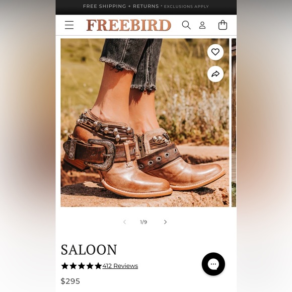 Freebird Boots - Saloon - Size 10 - Picture 6 of 6